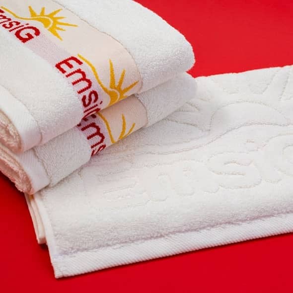 شرکت امسیگ | تکنیک بافت روی متن و بوردر حوله